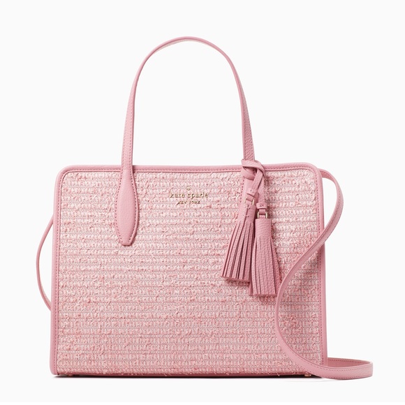 kate spade Handbags - Kate Spade tweed medium top zip satchel